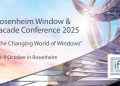 „Svet prozora koji se menja“ – Konferencija o prozorima i fasadama 08. – 09. oktobar 2025. u Rozenhajmu 